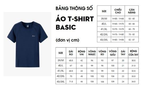 Cách chọn size áo nam theo cân nặng và chiều cao chính xác