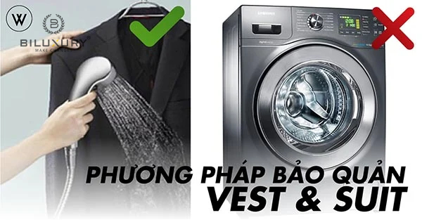 hạn chế dùng máy giặt để giặt áo vest