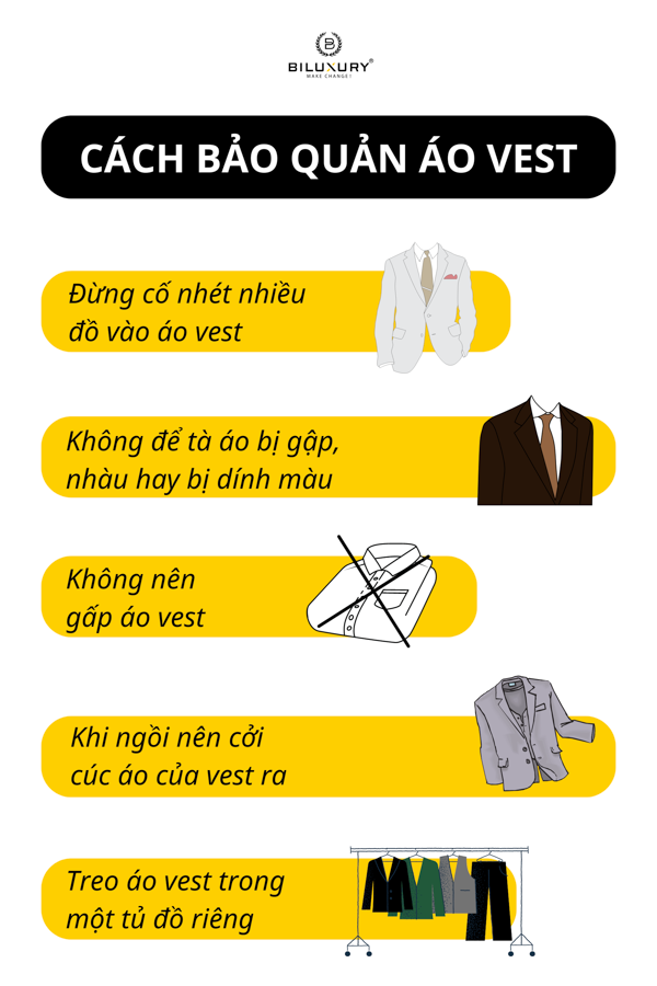 Cách bảo quản áo vest