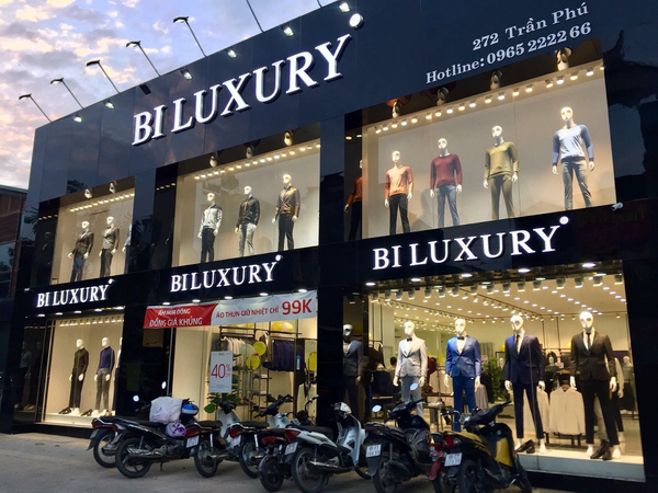 Cửa hàng thời trang nam Biluxury luôn nằm ở vị trí đắc địa