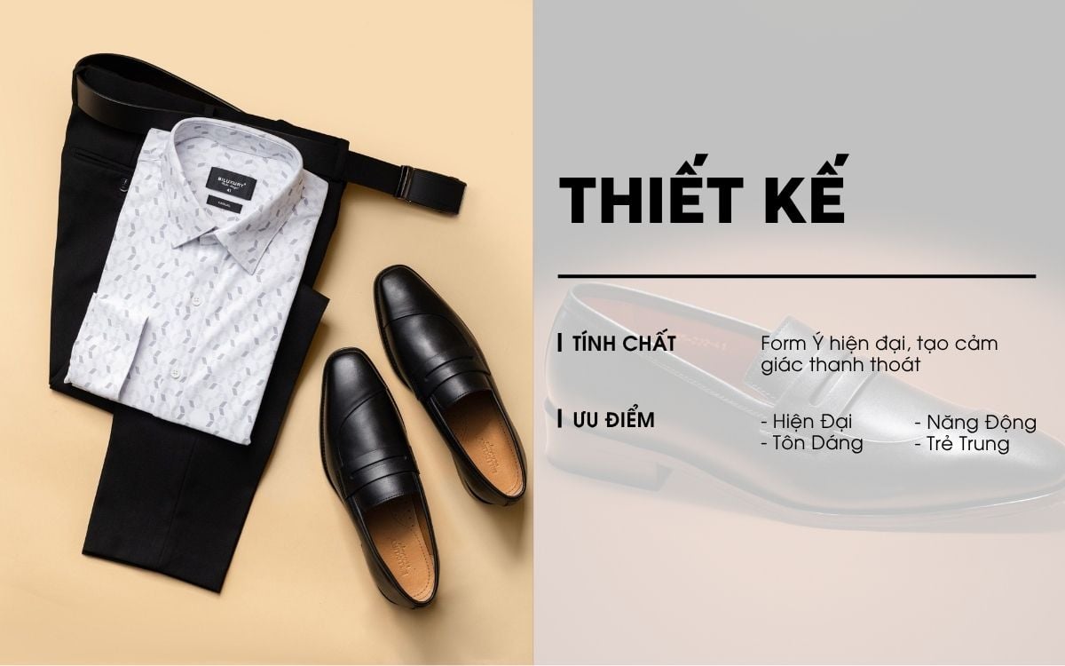 Giày Tây Da Thật 9GDAT001DEN