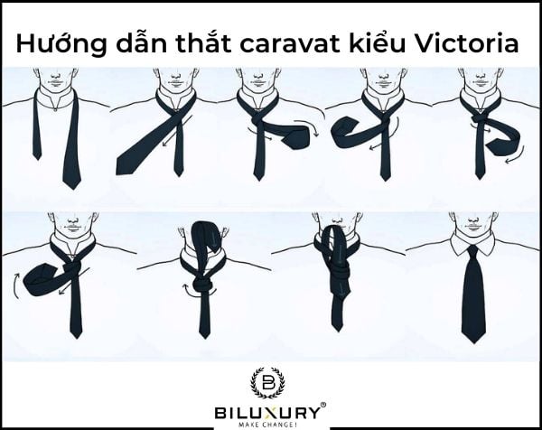 Cách thắt cà vạt thời Victoria