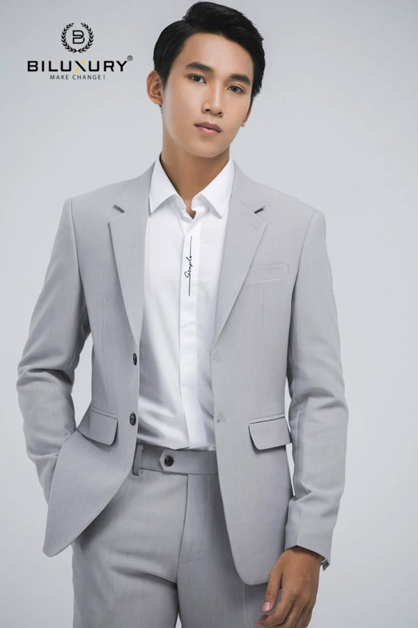 Bộ vest nam quần ống cộc áo rộng phong cách Hàn Quốc  Hanyza Store