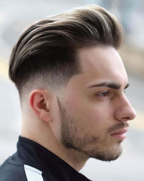 tóc short quiff nam pompadour