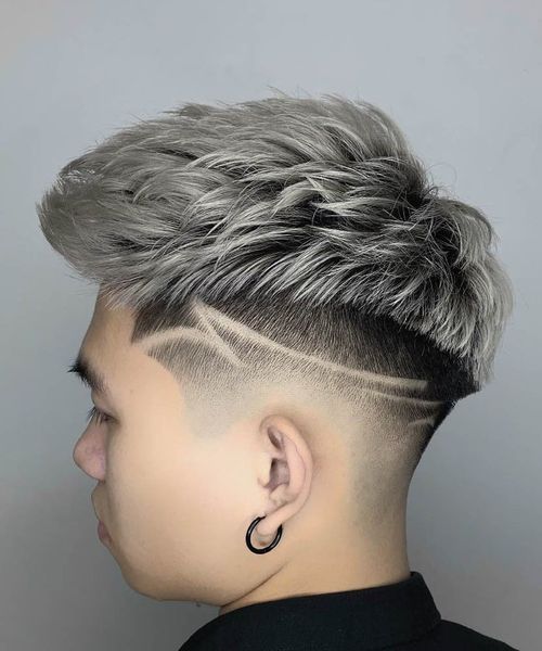 kiểu tóc layer quiff textured