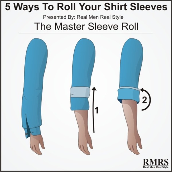 kiểu xắn master sleeve roll