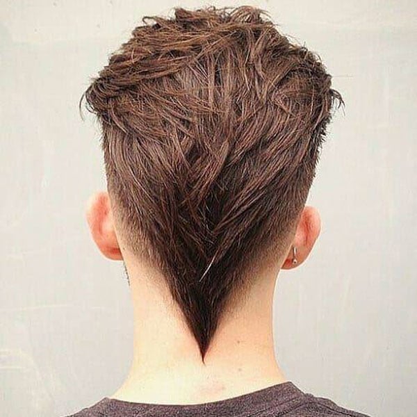 Kiểu tóc để gáy mohican đuôi ngựa