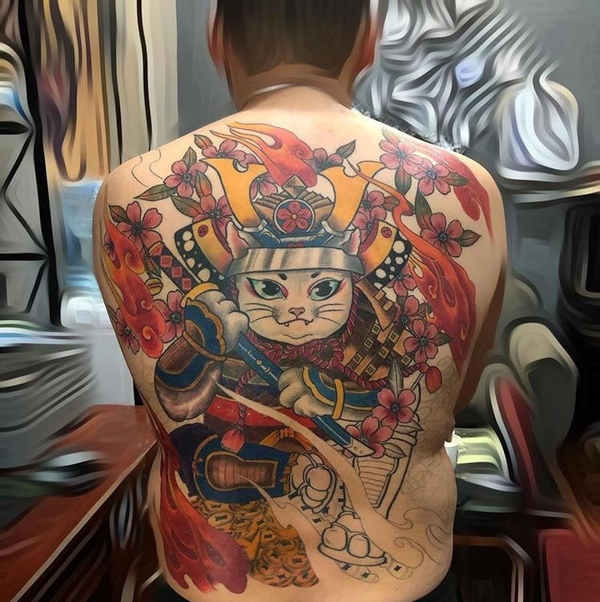 Hình xăm full lưng kỳ lân  GÀ CON TATTOO UY TÍN TẠO NÊN THƯƠNG HIỆU