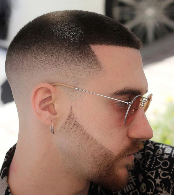 tóc Mid Fade Buzz Cut