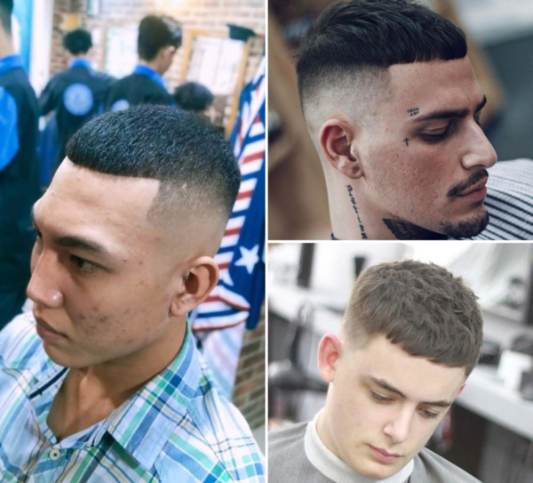 Tóc mohican mái ngố gọn gàng cho nam