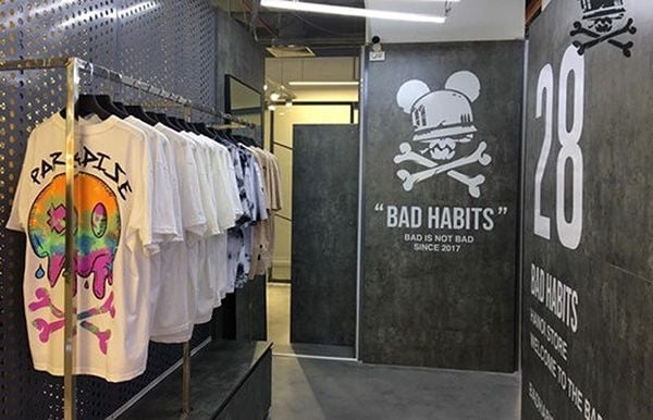 áo thun nam local brand Bad Habits