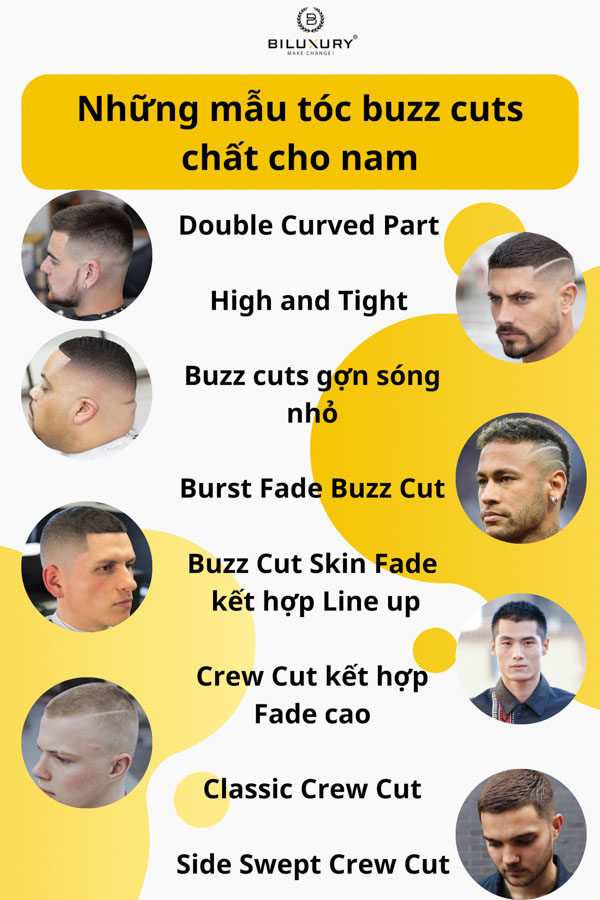 Những mẫu tóc buzz cuts chất cho nam