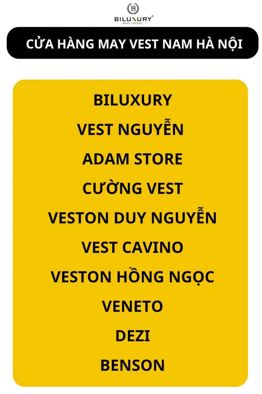 Top 13 cửa hàng may vest nam uy tín, chất lượng tại Hà Nội