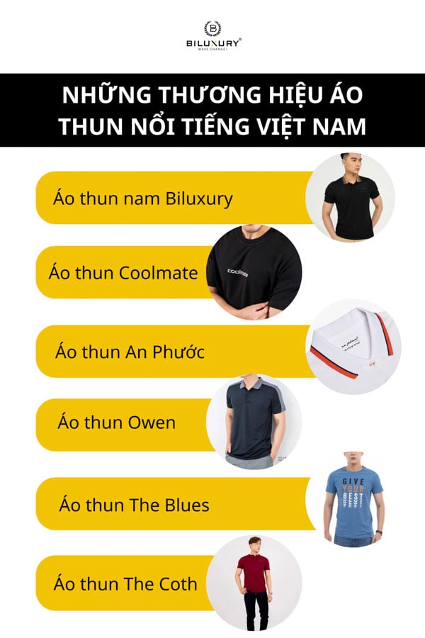 Những thương hiệu áo thun nổi tiếng Việt Nam