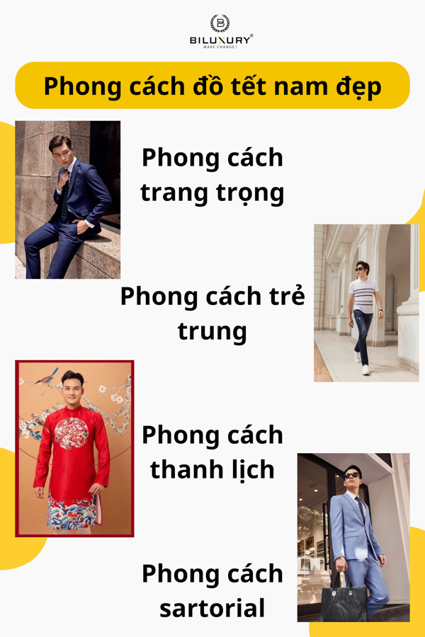 Phong cách đồ tết nam đẹp