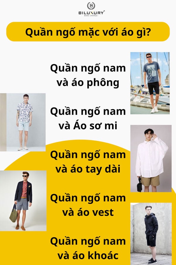 Quần ngố mặc với áo gì?