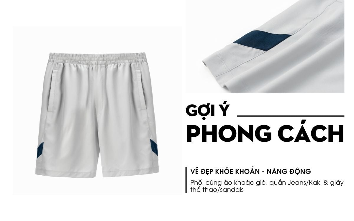 Quần Short Gió Thể Thao Biluxury 9QDGT529GHS
