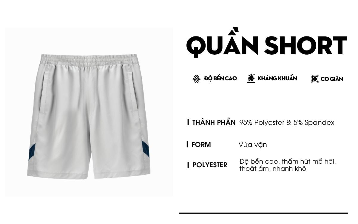 Quần Short Gió Thể Thao Biluxury 9QDGT529GHS