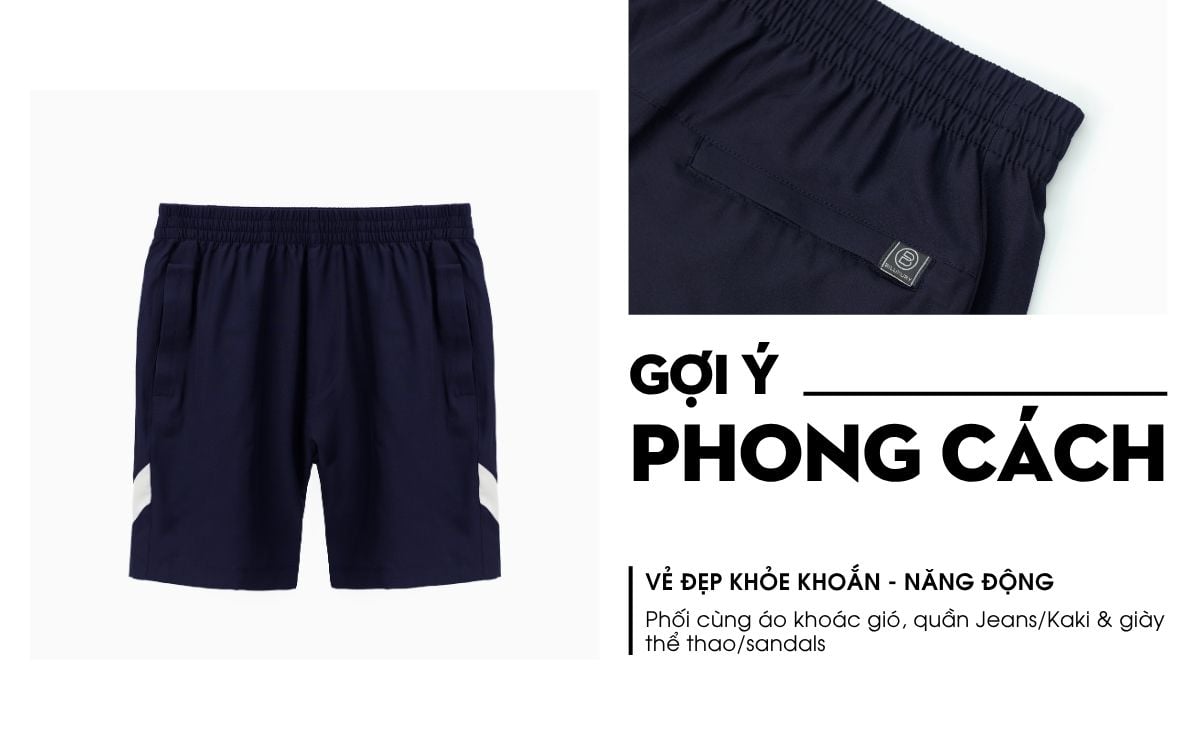 Quần Short Gió Thể Thao Biluxury 9QDGT529TTT