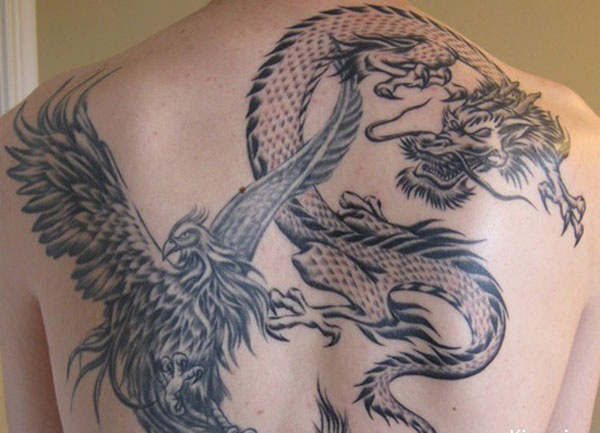 xăm dragon phượng