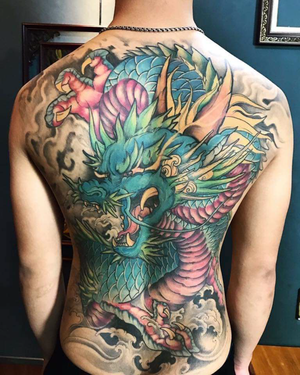 Hình xăm rồng và hổ full lưng. Xăm hình Bấm TRUY CẬP để liên hệ | Tattoos,  Polynesian tattoo, Tank man