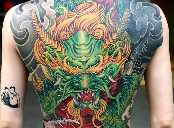 Hình xăm cá rồng đẹp -Ken Biên hòa Tattoo - Biên Hòa Tattoo