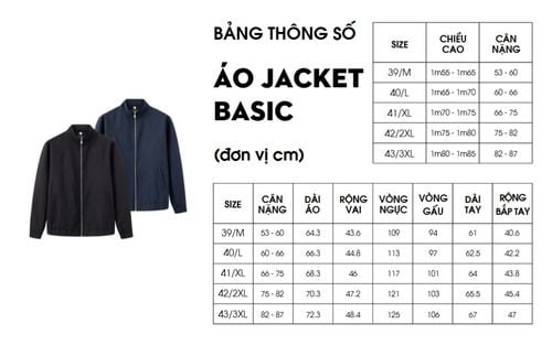 Cách Chọn Size Áo Khoác Nam Chuẩn Theo Chiều Cao, Cân Nặng
