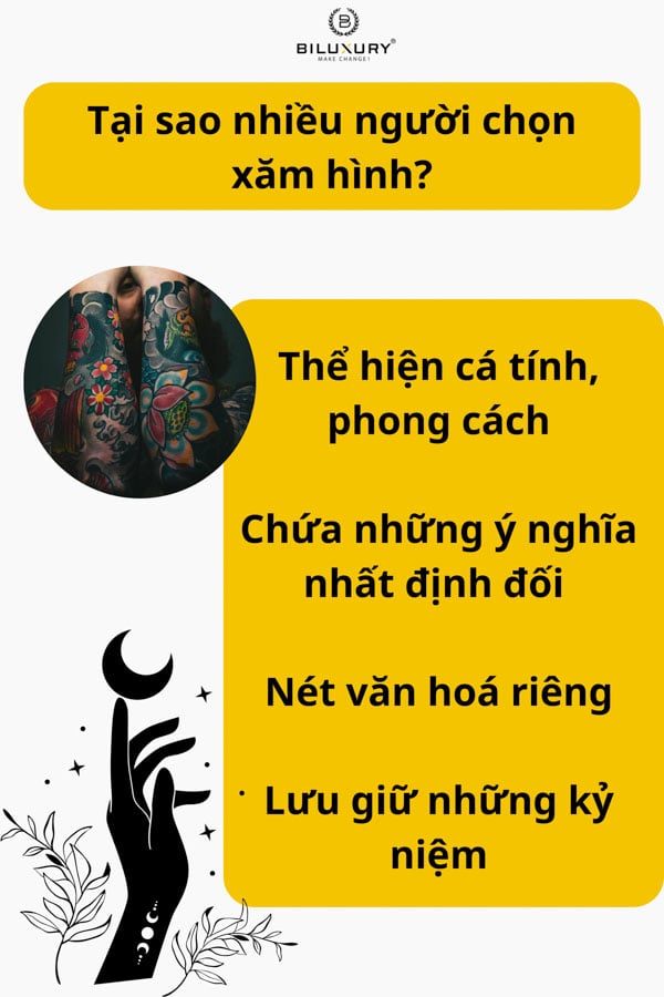 Tại sao nhiều người chọn xăm hình?