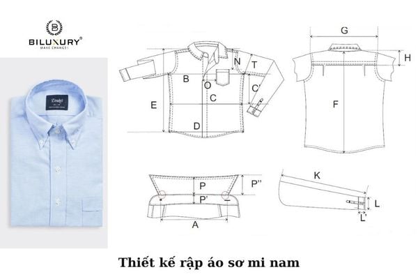 Thiết kế mẫu may áo sơ mi nam