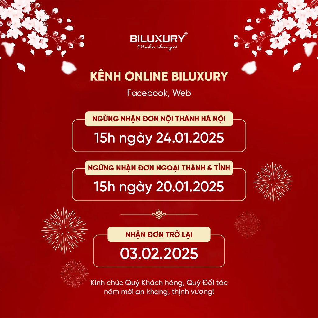 BILUXURY THÔNG BÁO LỊCH NGHỈ TẾT ẤT TỴ 2025