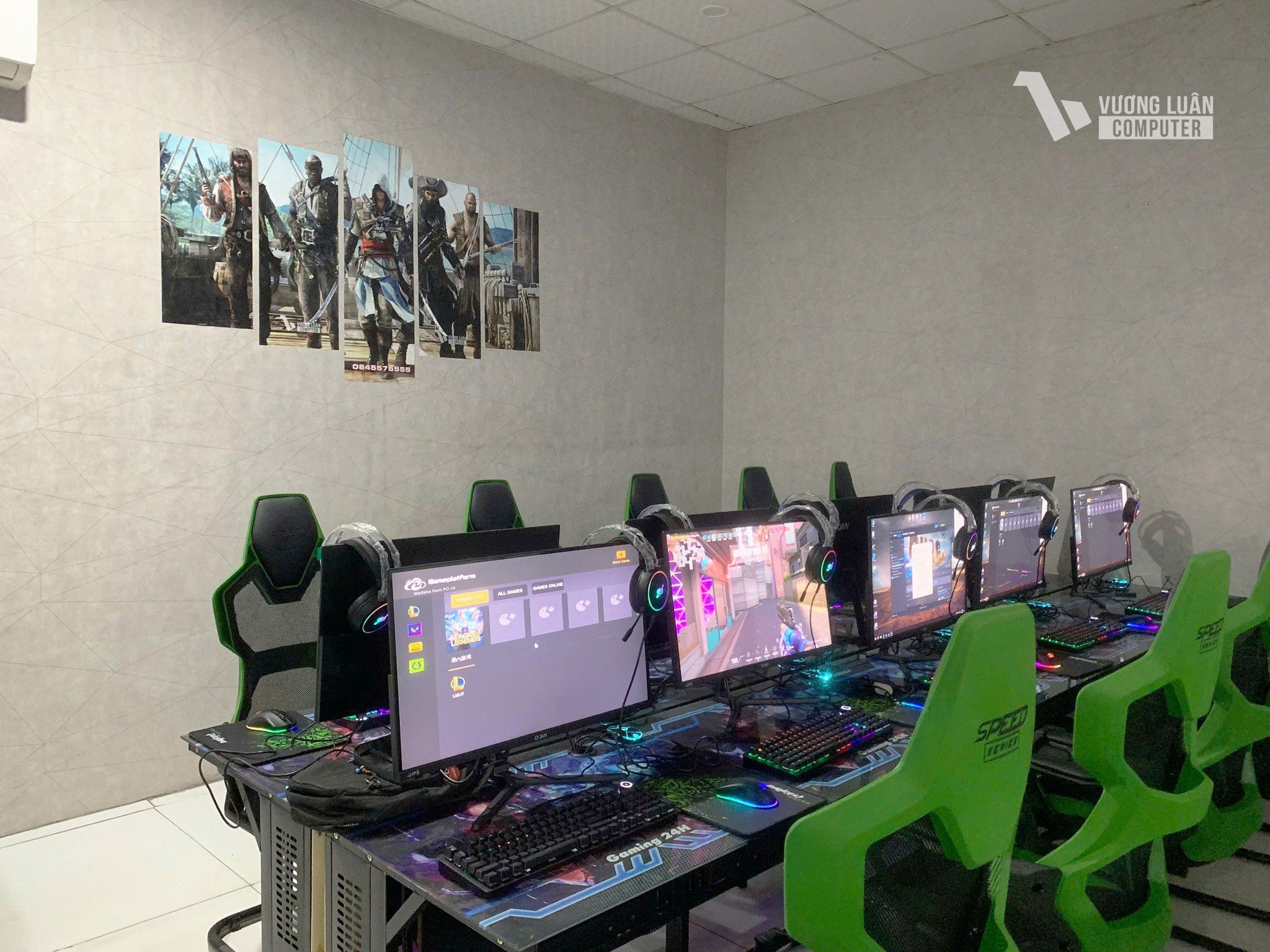 Lắp đặt phòng net 30 máy