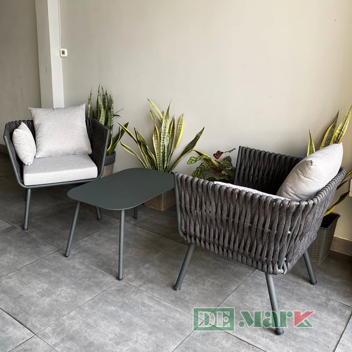 Bàn Ghế Ban Công Đan Dây Dù MT2A245