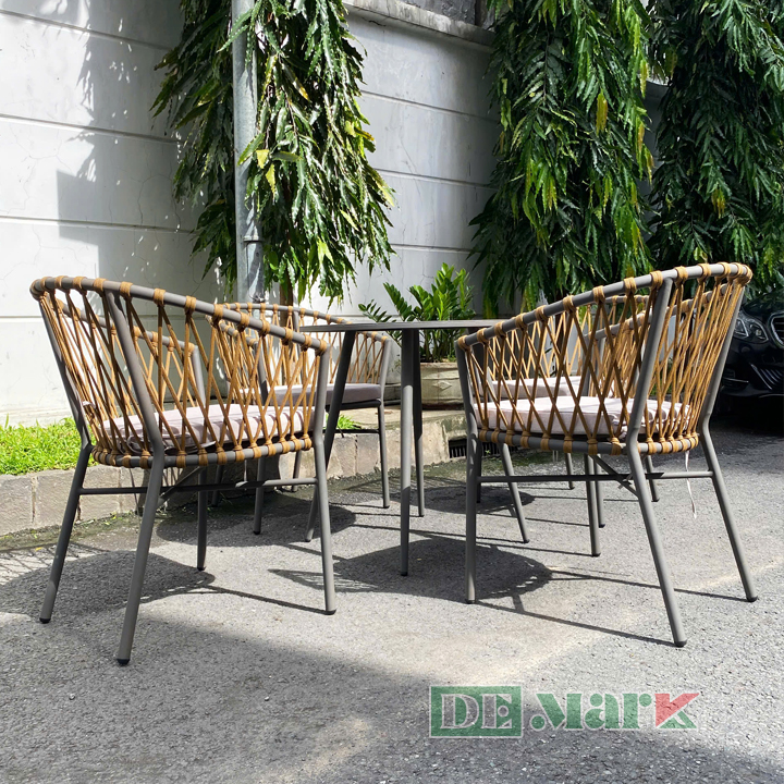 Bàn Ghế Cafe Đan Dây Dù MT2044-2044D