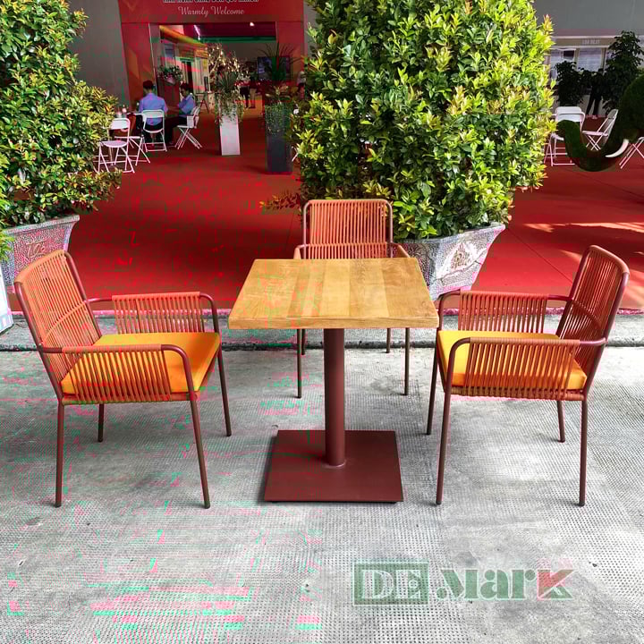 Bàn Ghế Cafe Đan Dây Dù MT2A228