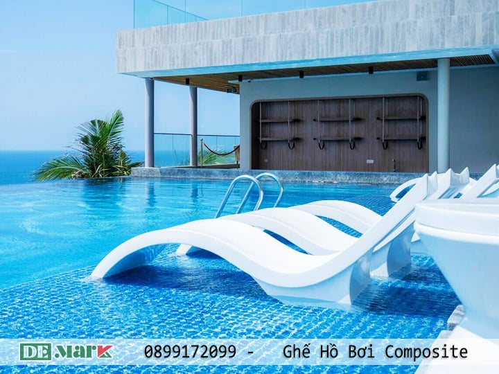 Ghế hồ bơi composite ngoài trời sự lựa chọn đẳng cấp và tiện ích