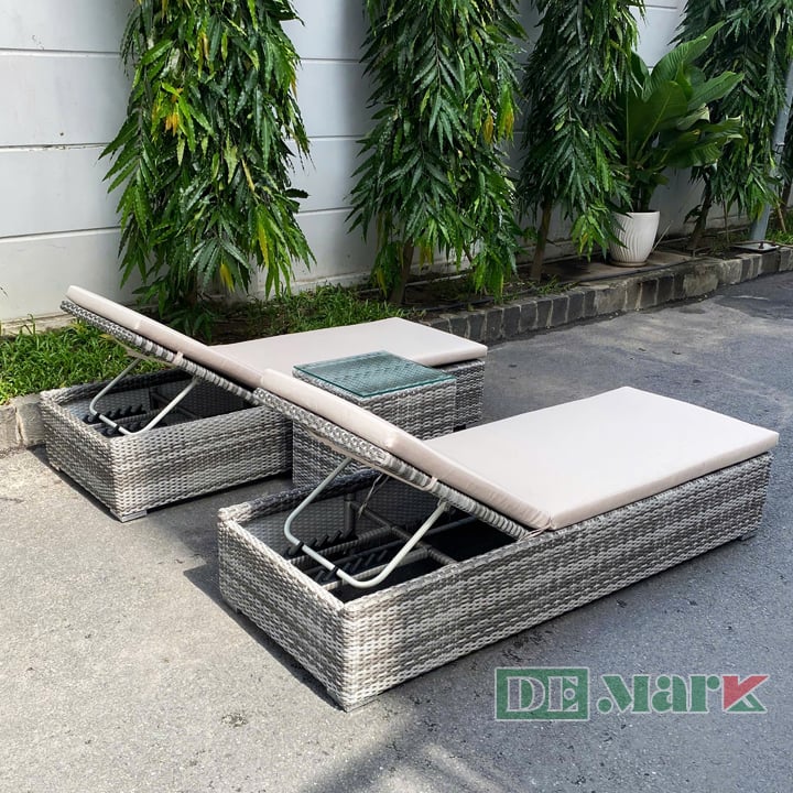 Ghế Hồ Bơi Nhựa Giả Mây MT4052