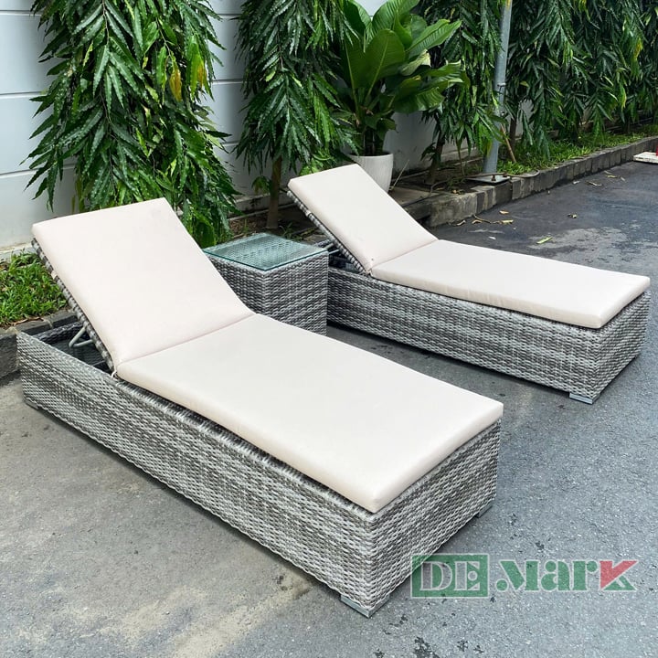 Ghế Hồ Bơi Nhựa Giả Mây MT4052