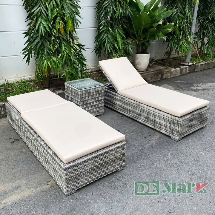 Ghế Hồ Bơi Nhựa Giả Mây MT4052