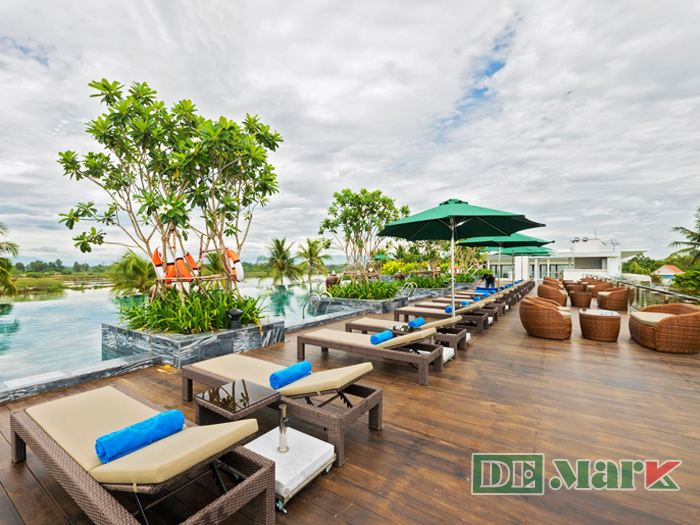 Cocoland River Beach Resort & Spa Chọn DeMark Cung Cấp Ghế Hồ Bơi, Xích Đu, Sofa, Bàn Ghế Giả Mây