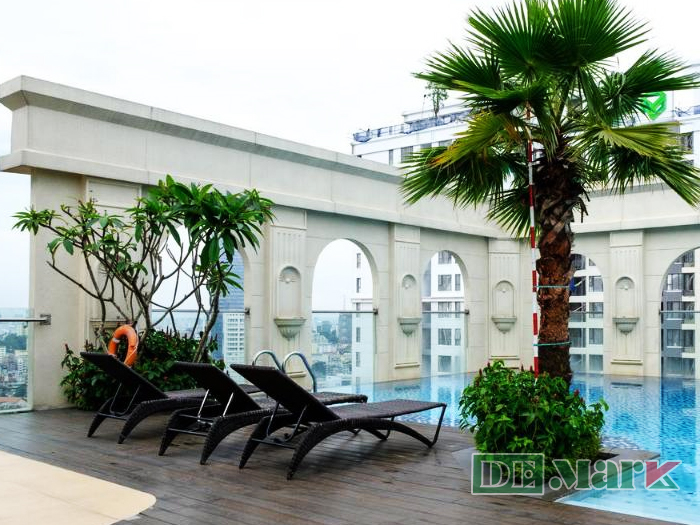Sunny Saigon Apartments & Hotel Chọn DeMark Cung Cấp Ghế Hồ Bơi Nhựa Giả Mây