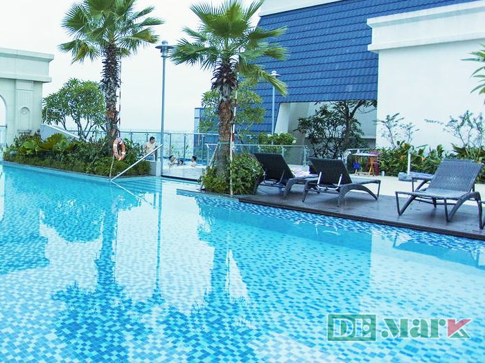 Sunny Saigon Apartments & Hotel Chọn DeMark Cung Cấp Ghế Hồ Bơi Nhựa Giả Mây