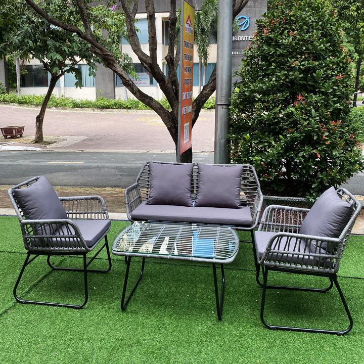 sofa dây nhựa ngoài trời