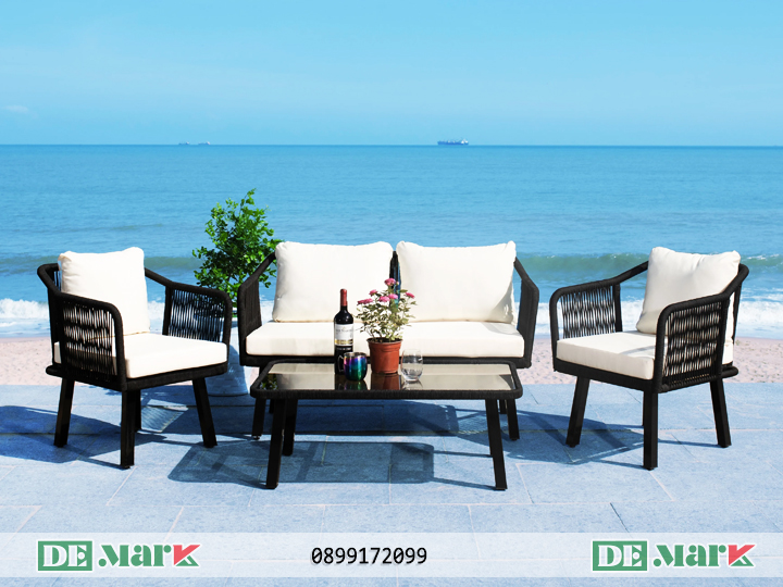 Sofa nhựa giả mây ngoài trời MT1020