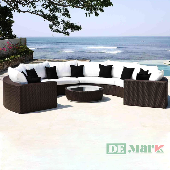 Sofa Mây Nhựa Ngoài Trời MT178