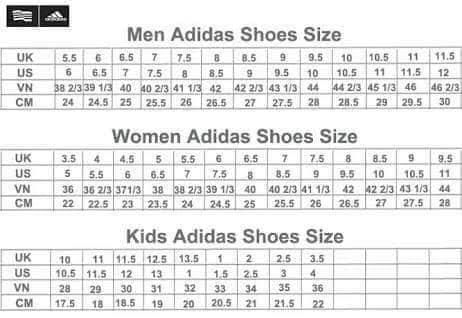 Cách chọn size giày Adidas, giày Nike Chính Hãng