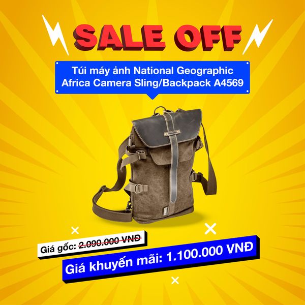 Sale to nhất năm: Xả kho giảm đến 50% ba lô Manfrotto, National Geographic