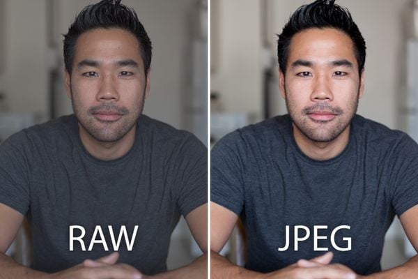 Ví dụ minh họa độ phơi sáng giữa ảnh RAW và JPEG