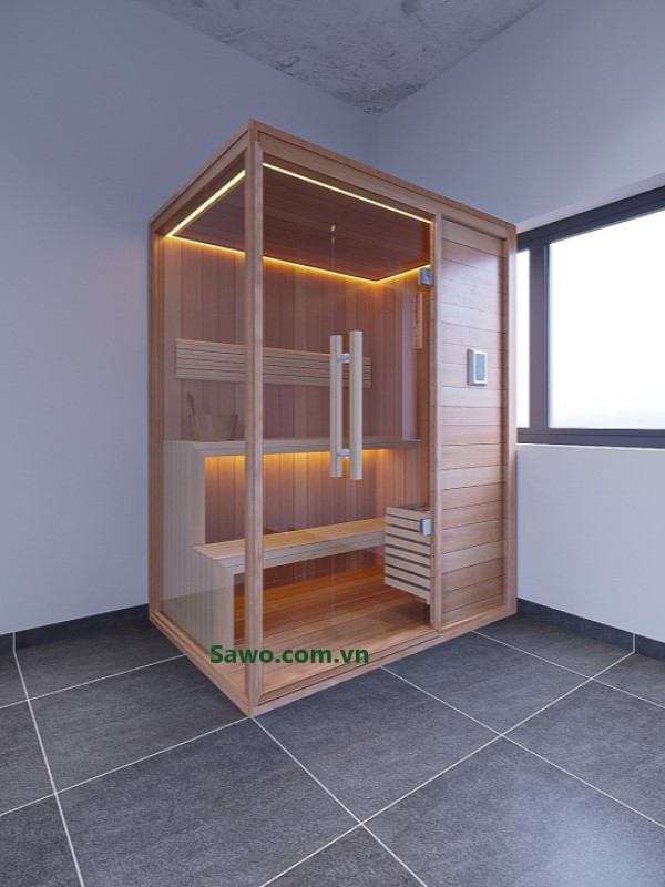 Phòng xông hơi khô SA-007 được làm bằng gỗ thông là một lựa chọn tuyệt vời cho những người muốn thư giãn và phục hồi sức khỏe. Với chất liệu gỗ thông tự nhiên, phòng xông hơi SA-007 kháng khuẩn và giúp giảm thiểu áp suất sinh ra từng lúc trong không gian xông hơi.