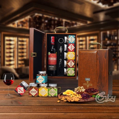 Các mẫu hộp quà Tết rượu vang đẹp mắt CHẤT LƯỢNG 2026