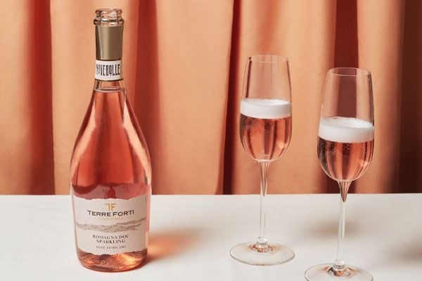 Rượu Vang Hồng Ý Terre Forti Novebolle Rose Sparkling Extra